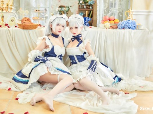 源纱希喵喵喵 & 犹大Yuta – 碧蓝航线 大小双人贝尔法斯特 [28P-219M]