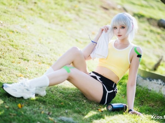 瓜希酱 NO.104 白月魁运动服 [15P-50.9MB]