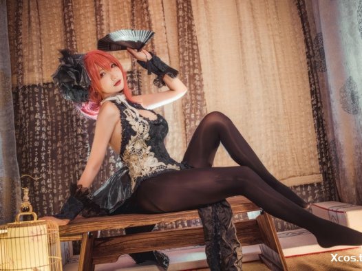 是一只熊仔吗 NO.037 碧蓝航线 黑太子旗袍 [19P-63M]