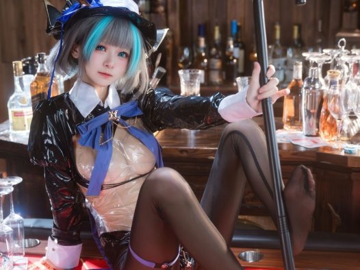 <span style='color:red;font-size:16px;'>[专享]</span> 九柒喵 – 柴郡兔女郎 [58P-1.43G]