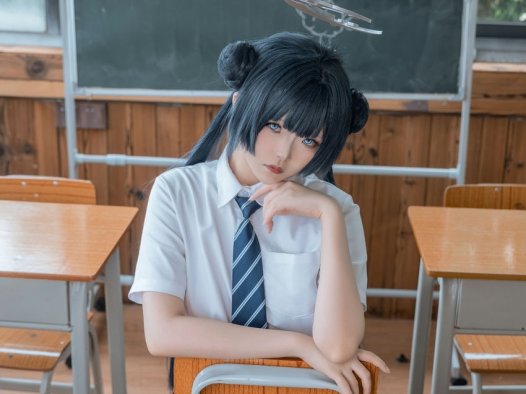 炸虾球耶呜 – 蔚蓝档案 妃咲 制服 [44P-410MB]